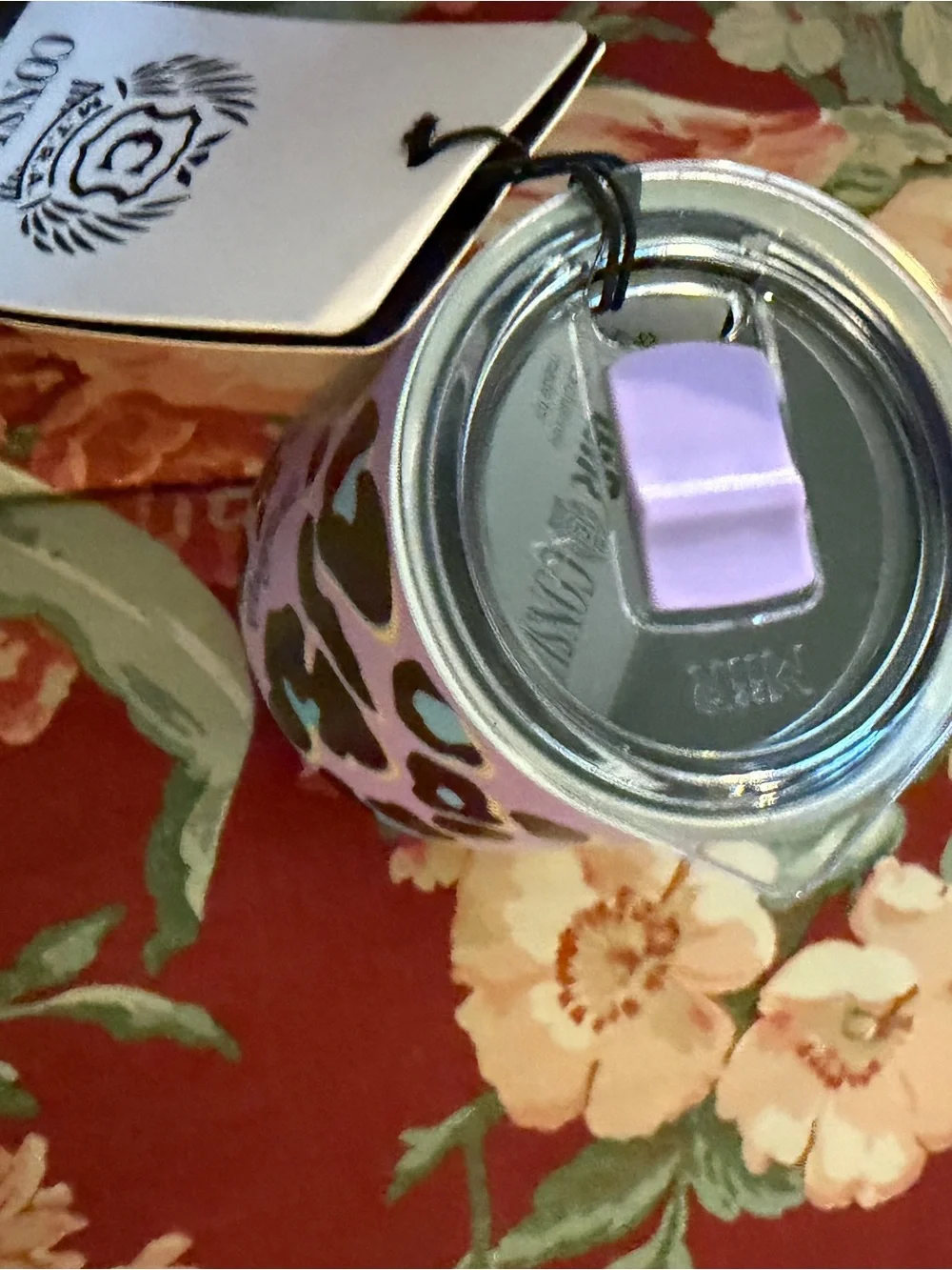 Coated Stainless Steel Lavender Leopard Wine tumbler